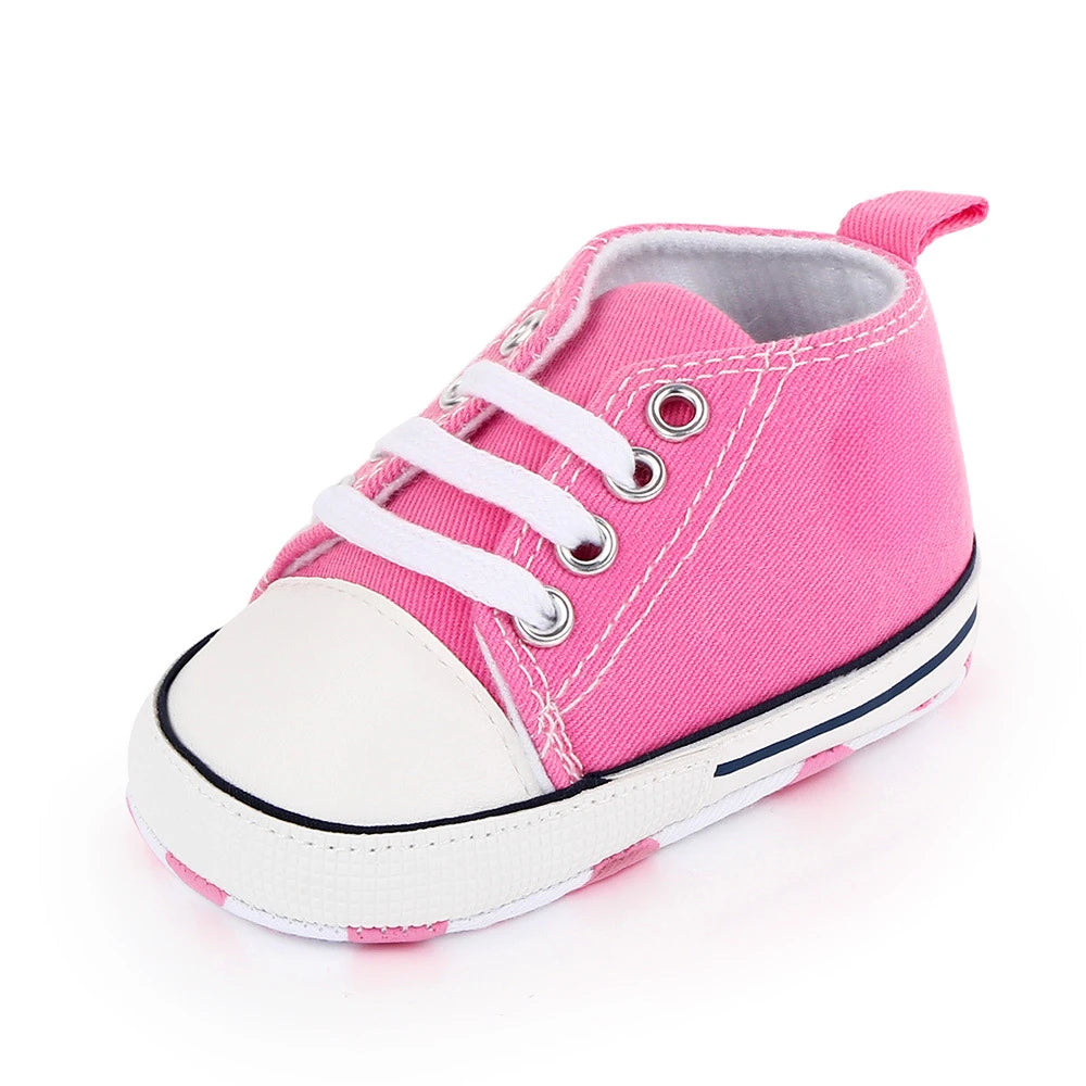 Infant Toddler Baby Canvas Classic Sneakers Newborn Print Star Sports Shoes AntiSlip Boys Girls Fir 8