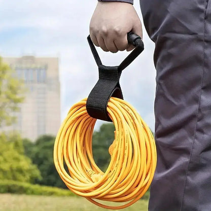 Heavy Duty Cable Storage Reel, Portable Hand Held Handle Organizer for Extension Cords, Hoses, & Warehouse Tools