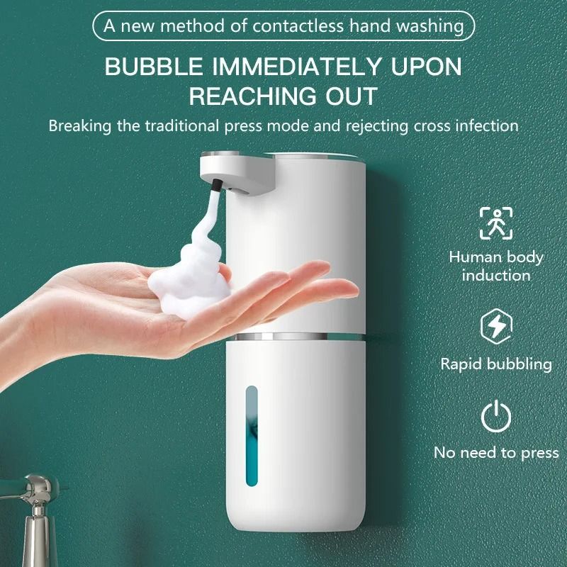 Touchless Foaming Soap Dispenser USB Rechargeable with Adjustable Volume