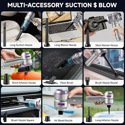 Car Vacuum Cleaner Suction Blow Portable Wireless Handheld Charging Mini Small Auto Vacuum Aspirado 5