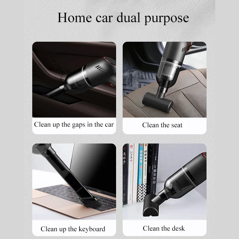 Wireless Portable Car Vacuum Cleaner for Machine Home, 8000Pa Strong Suction Appliance, Handheld Car Cleaning Products