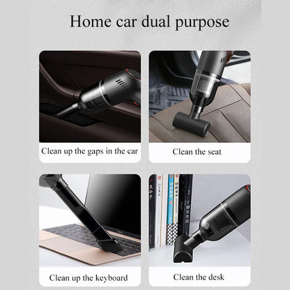 Wireless Portable Car Vacuum Cleaner for Machine Home, 8000Pa Strong Suction Appliance, Handheld Car Cleaning Products