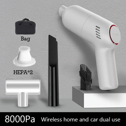 Wireless Portable Car Vacuum Cleaner for Machine Home, 8000Pa Strong Suction Appliance, Handheld Car Cleaning Products