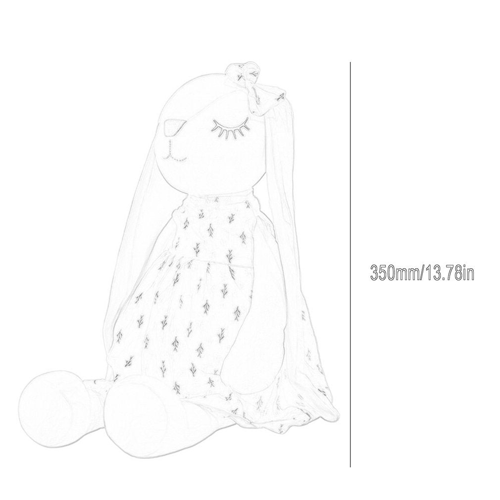 Cute Bunny Soothing Rabbit Doll, Soft Sleeping Plush Doll Toy for Kids, Stuffed Animal for Comfort & Cuddles