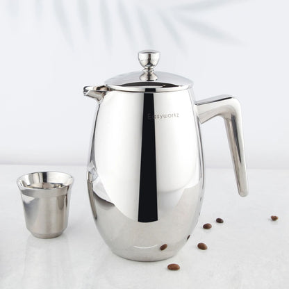 Double Wall Stainless Steel French Press Coffee Maker 1
