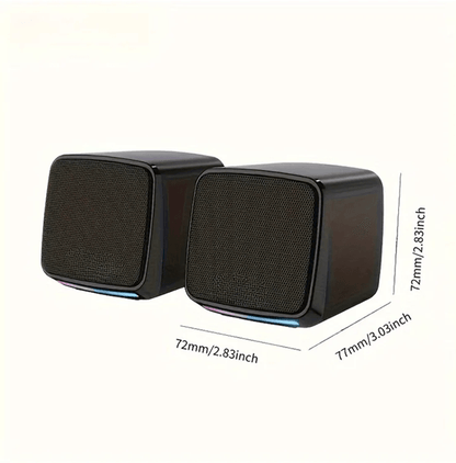 SonicGlow Mini Computer Speakers With Stereo Sound And Cool Lights 4
