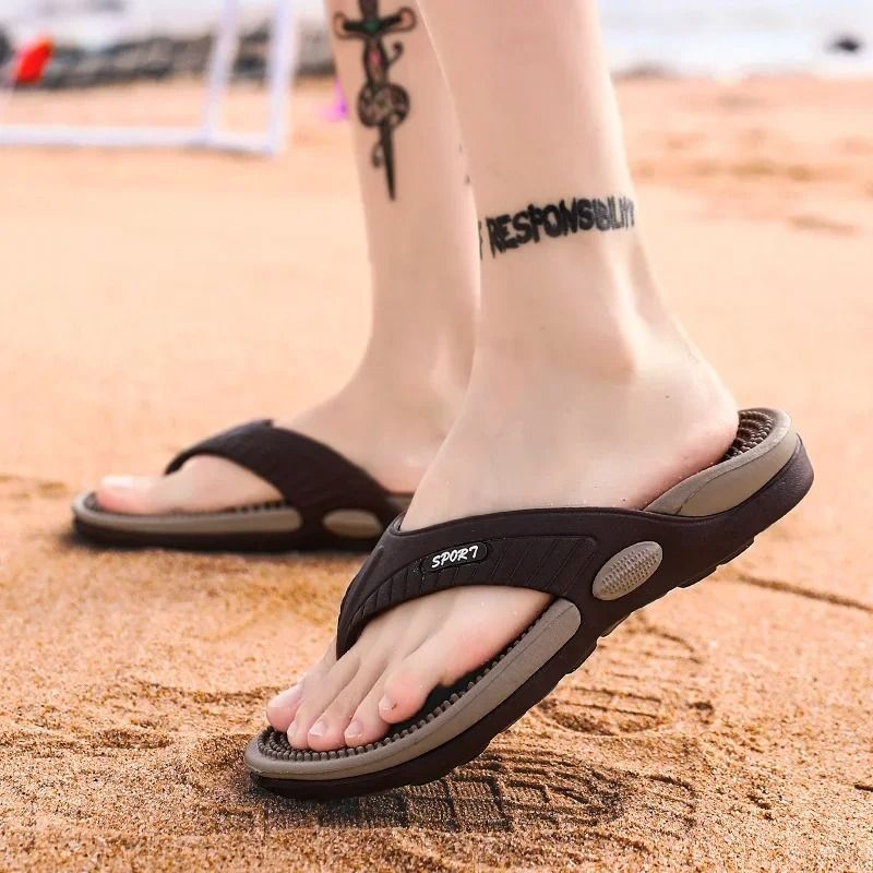 Mens Massage Flip Flops With Breathable Sole And Big Size Options 3