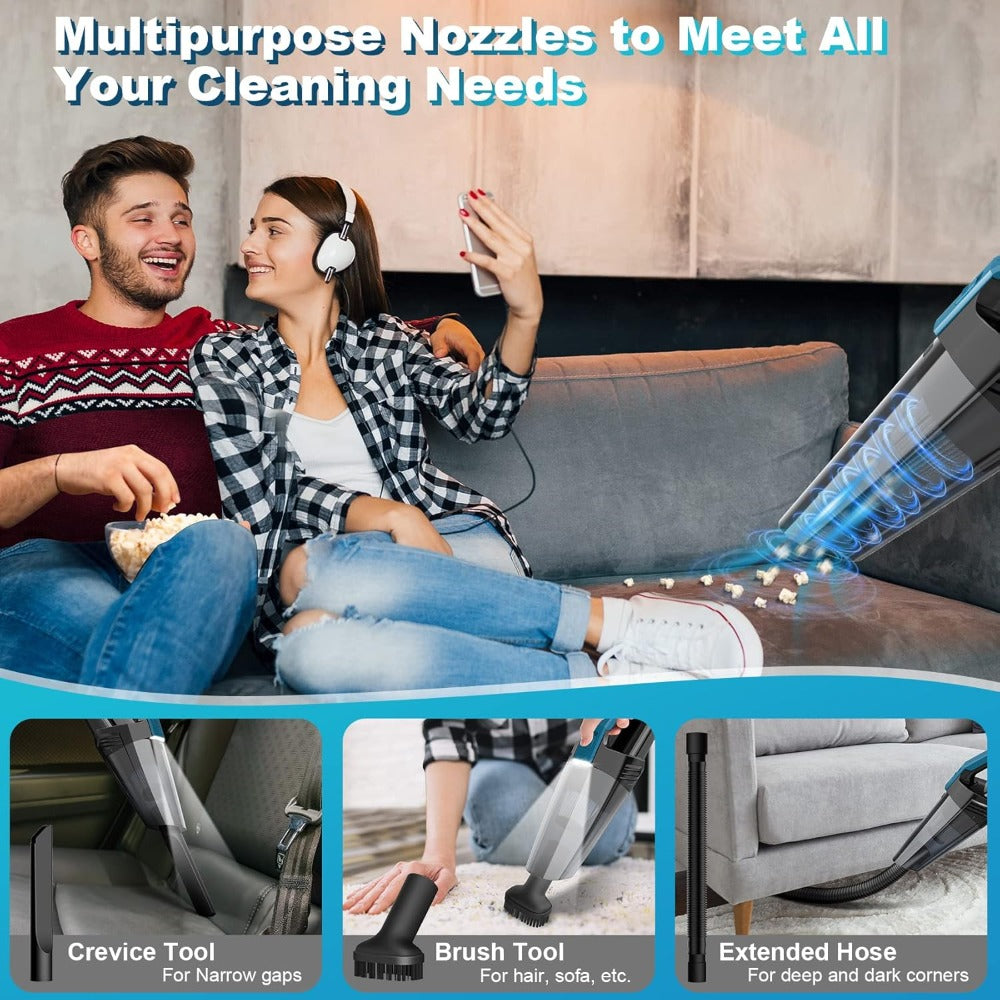 Portable Handheld Vacuum Cordless Car Vacuum High Power Suction Lite Rechargeable Hand Held Vacuum  2