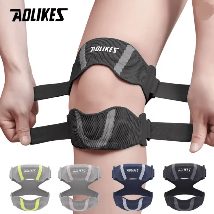 AOLIKES Adjustable Patella Knee Support Strap for Pain Relief and Sports