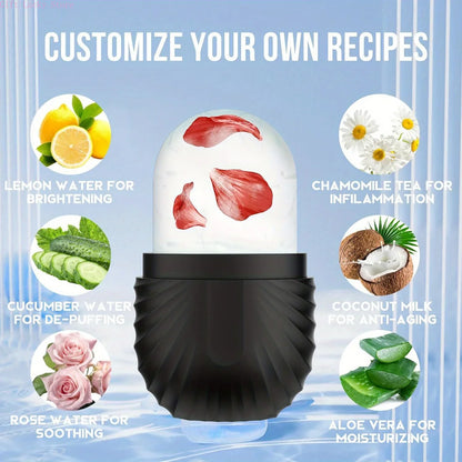 Reusable Ice Face Roller Mold Facial Massage  Eye Beauty Tool For Shrinking Pores Reducing Puffines 1