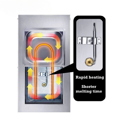 Commercial Chocolate Melting Pots Double Hot, Chocolate Dipping Machine, Cylinder Electric Chocolate Warmer Melter