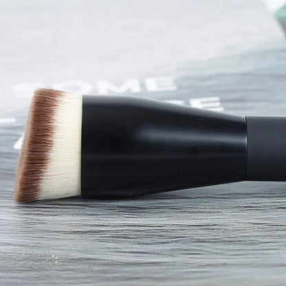 Flat Top Foundation Brushes, Synthetic Hair Face Contour Brush, Liquid Cream Bronzer Buffing Makeup Tool