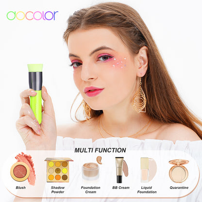 Docolor 3pcs Makeup Brushes Flat Top, Large Face Brush Foundation Brush, Professional Cosmetic Powder Makeup Brush