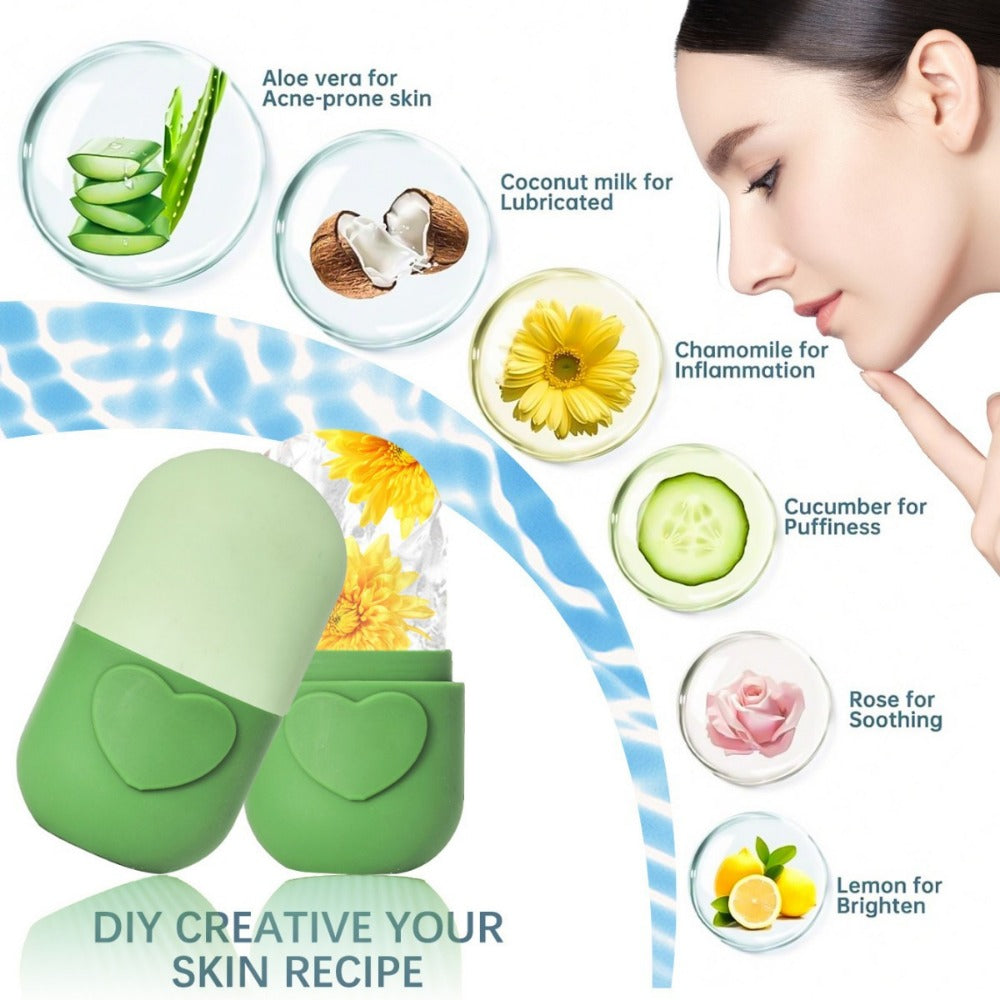 Silicone Ice Roller For Face Lifting  Contouring Facial Massage Cube Roller Eye Massager Beauty Ski 3
