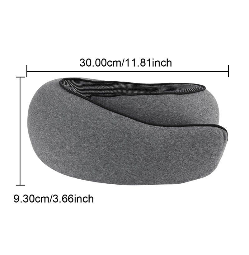 TravelEase Memory Foam U Shaped Neck Pillow For Sleep And Support 5