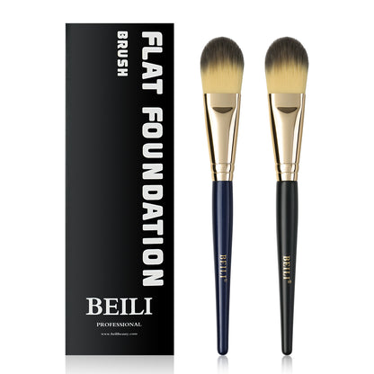 Premium Foundation Brush Set, Concealer Makeup Flat Brushes for Liquid Cream, Powder Buffing Face Application