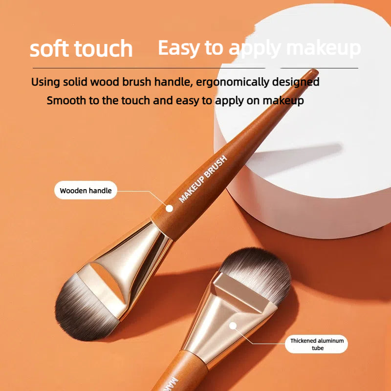Hot Sale Flat Head Makeup Brush Quickly Apply Foundation With GECOMO Brush Smooth Easy Apply Makeup 2