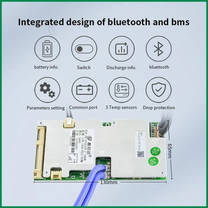 Smart LiFePO4 BMS With Bluetooth Balance Board And UART Function For Ebike 0