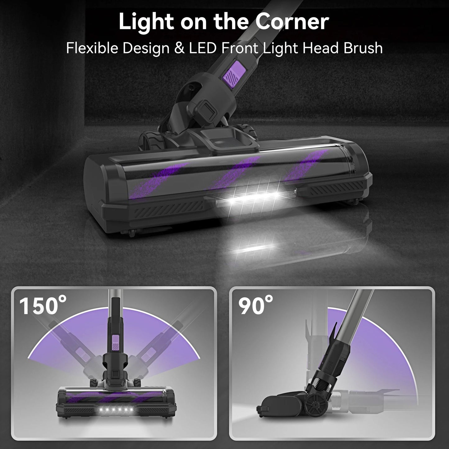 Cordless Stick Vacuum Cleaner 6 In 1 With 45Kpa Powerful Suction And 50 Min Runtime 5