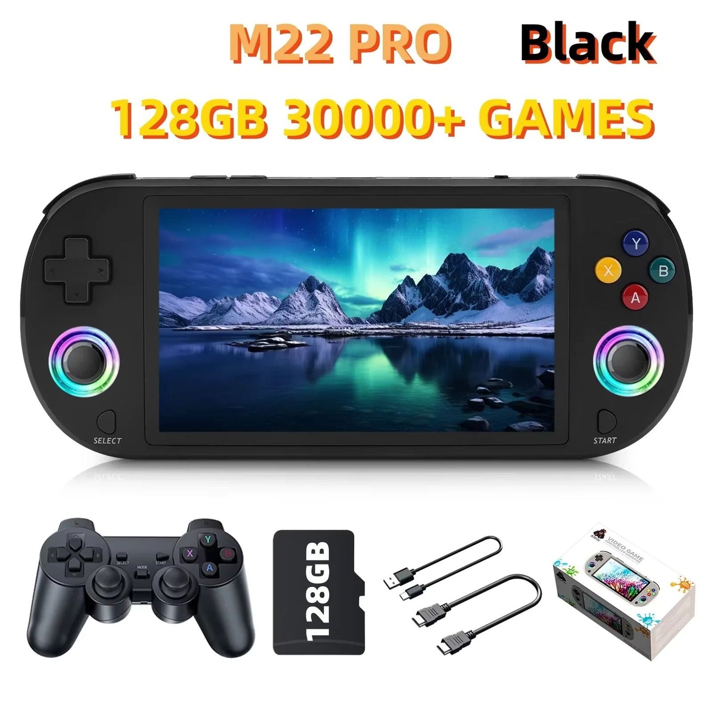 128GB Retro Handheld Video Game Console With 5 Inch IPS Screen And 20000 Built In Games 7