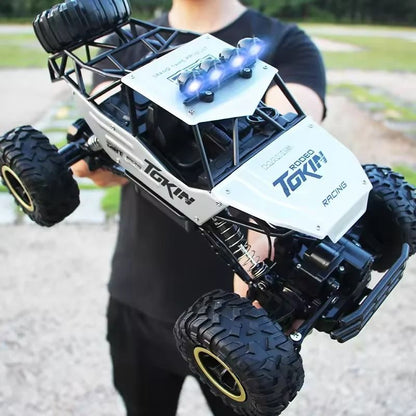 RC Off Road Monster Truck 4WD with LED Lights 2.4GHz Remote Control Car