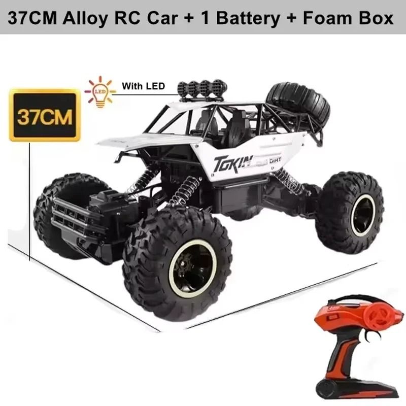 RC Off Road Monster Truck 4WD With LED Lights 24GHz Remote Control Car 11
