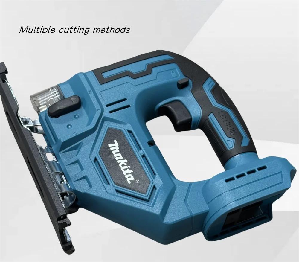 Cordless Brushless Barrel Handle Jigsaw 18V Tool Only With Adjustable Speed LED Light And Dust Blow 1