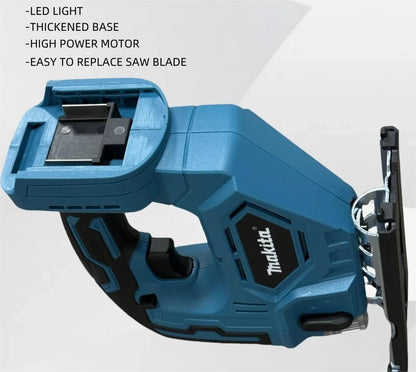 Cordless Brushless Barrel Handle Jigsaw 18V Tool Only With Adjustable Speed LED Light And Dust Blow 4