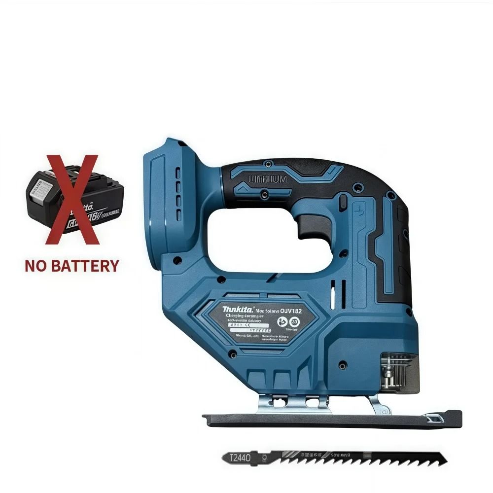 Cordless Brushless Barrel Handle Jigsaw 18V Tool Only With Adjustable Speed LED Light And Dust Blow 6