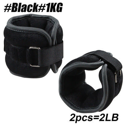 Neoprene Adjustable Ankle & Wrist Weights, Comfortable Leg Arm Straps for Fitness, Yoga, Running & Home Training