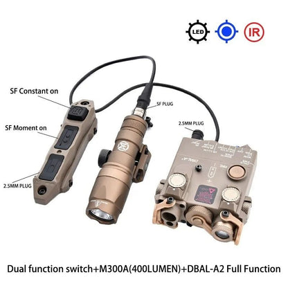 Tactical Laser And LED Flashlight With Multi Color Red Green Blue And IR Options For Outdoor Traini 11