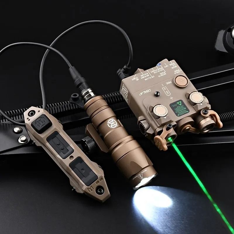 Tactical Laser And LED Flashlight With Multi Color Red Green Blue And IR Options For Outdoor Traini 2