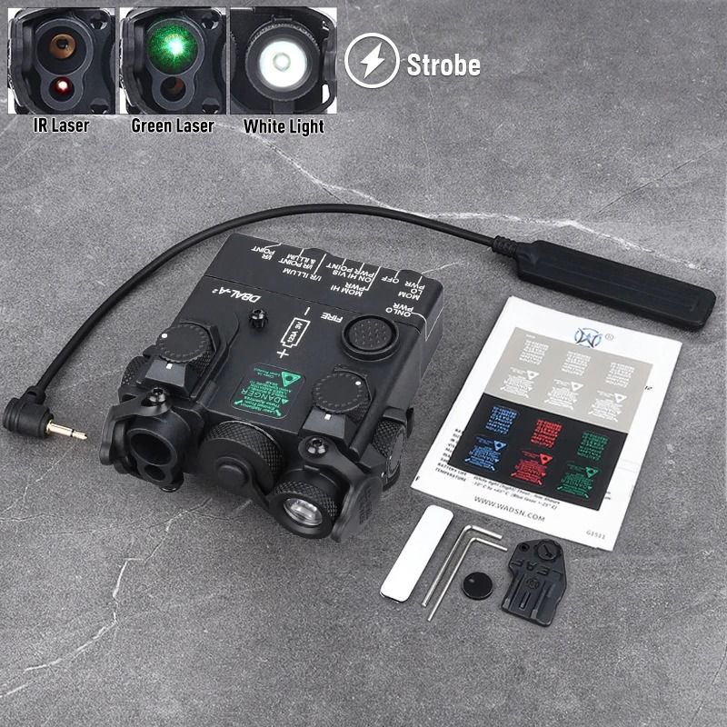 Tactical Laser And LED Flashlight With Multi Color Red Green Blue And IR Options For Outdoor Traini 14