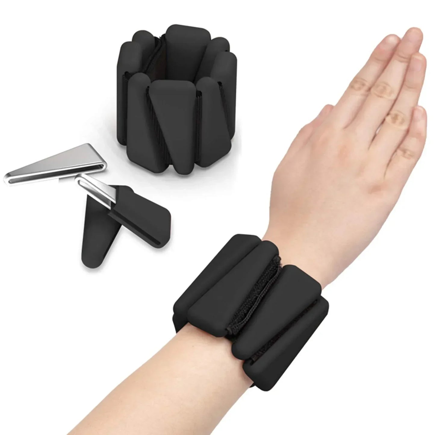 Wrist Weights Yoga Fitness Exercise Triangle Silicone Adjustable Ankle Wrist Protector Weight Brace 8