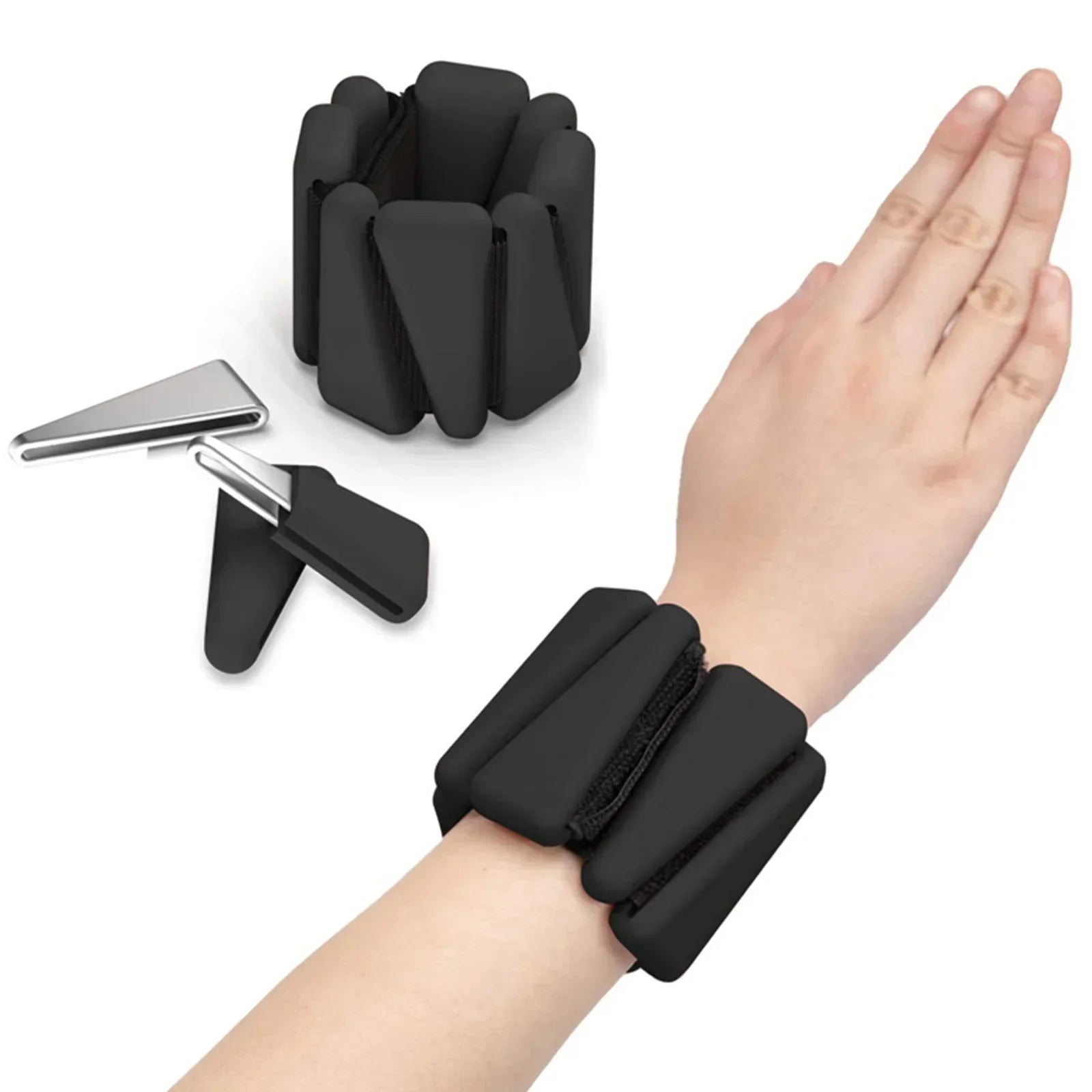 Wrist Weights Yoga Fitness Exercise Triangle Silicone Adjustable Ankle Wrist Protector Weight Brace 8
