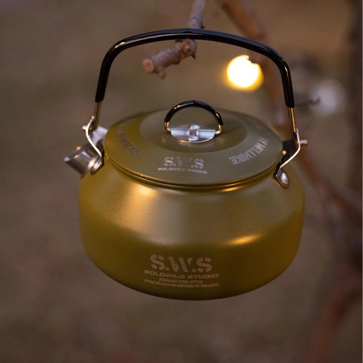 Portable Outdoor Camping Kettle With Optional Spout And Complete Hiking Coffee Tea Sets 1