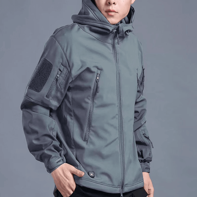 ThermaShield Mens Softshell Fleece Jacket Waterproof Outdoor Hiking Coat