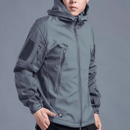 ThermaShield Mens Softshell Fleece Jacket Waterproof Outdoor Hiking Coat