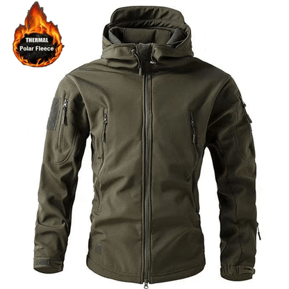 ThermaShield Mens Softshell Fleece Jacket Waterproof Outdoor Hiking Coat 4