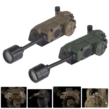 Tactical Helmet Lamp Multi Color LED Strobe Light with Red Green Blue White and IR Modes