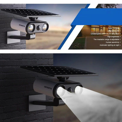 Outdoor Solar Motion Sensor Light with Waterproof IP65 and Multi-Color LED Options