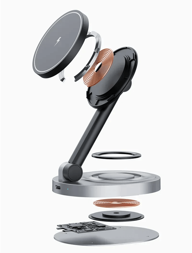 MagCharge Pro 3 In 1 Magnetic Wireless Charger Stand For IPhone And Apple Devices 1