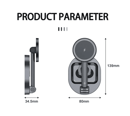 MagCharge Pro 3 In 1 Magnetic Wireless Charger Stand For IPhone And Apple Devices 3