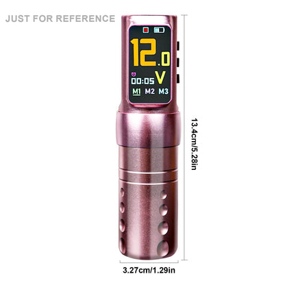 Wireless Tattoo Pen With Direct Drive Motor Three Modes And IPS Display 5