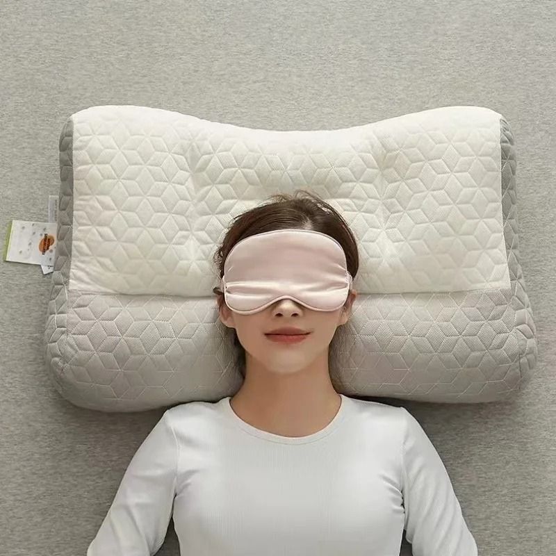 Orthopedic Cervical Pillow Natural Rubber Neck Support For Restful Sleep 1