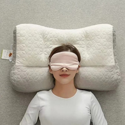Orthopedic Cervical Pillow Natural Rubber Neck Support For Restful Sleep 1