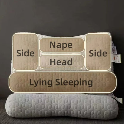 Orthopedic Cervical Pillow Natural Rubber Neck Support For Restful Sleep 5