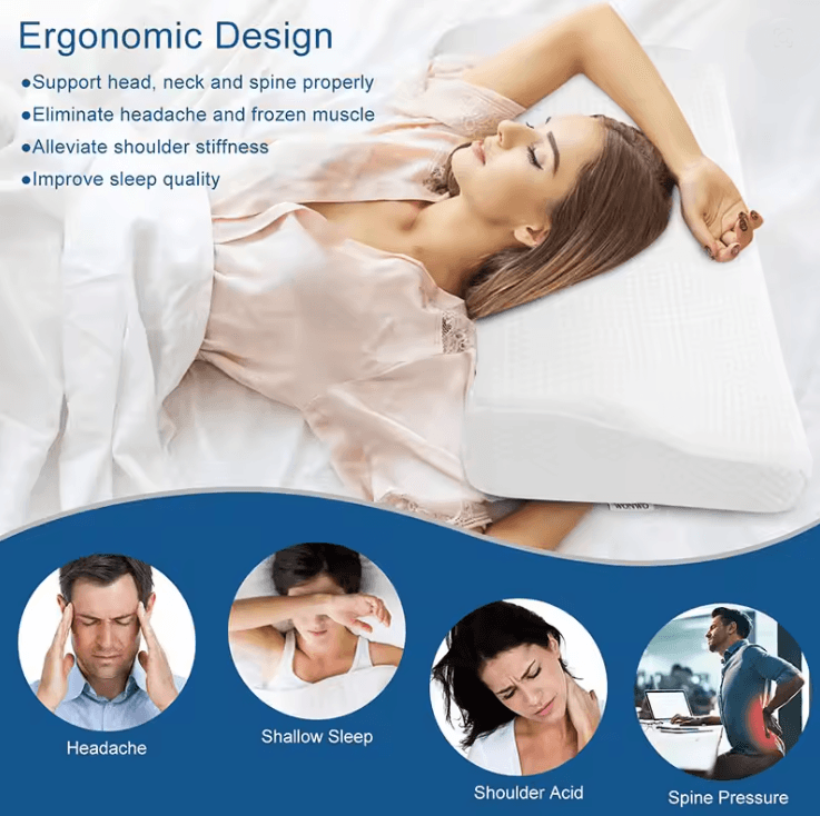 Orthopedic Memory Foam Cervical Pillow For Neck And Shoulder Support 1