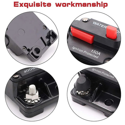 Waterproof Resettable Circuit Breaker Fuse For Car Boat RV And DC Systems 3