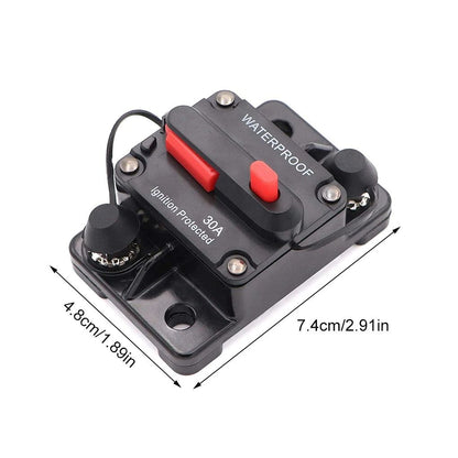Waterproof Resettable Circuit Breaker Fuse For Car Boat RV And DC Systems 5